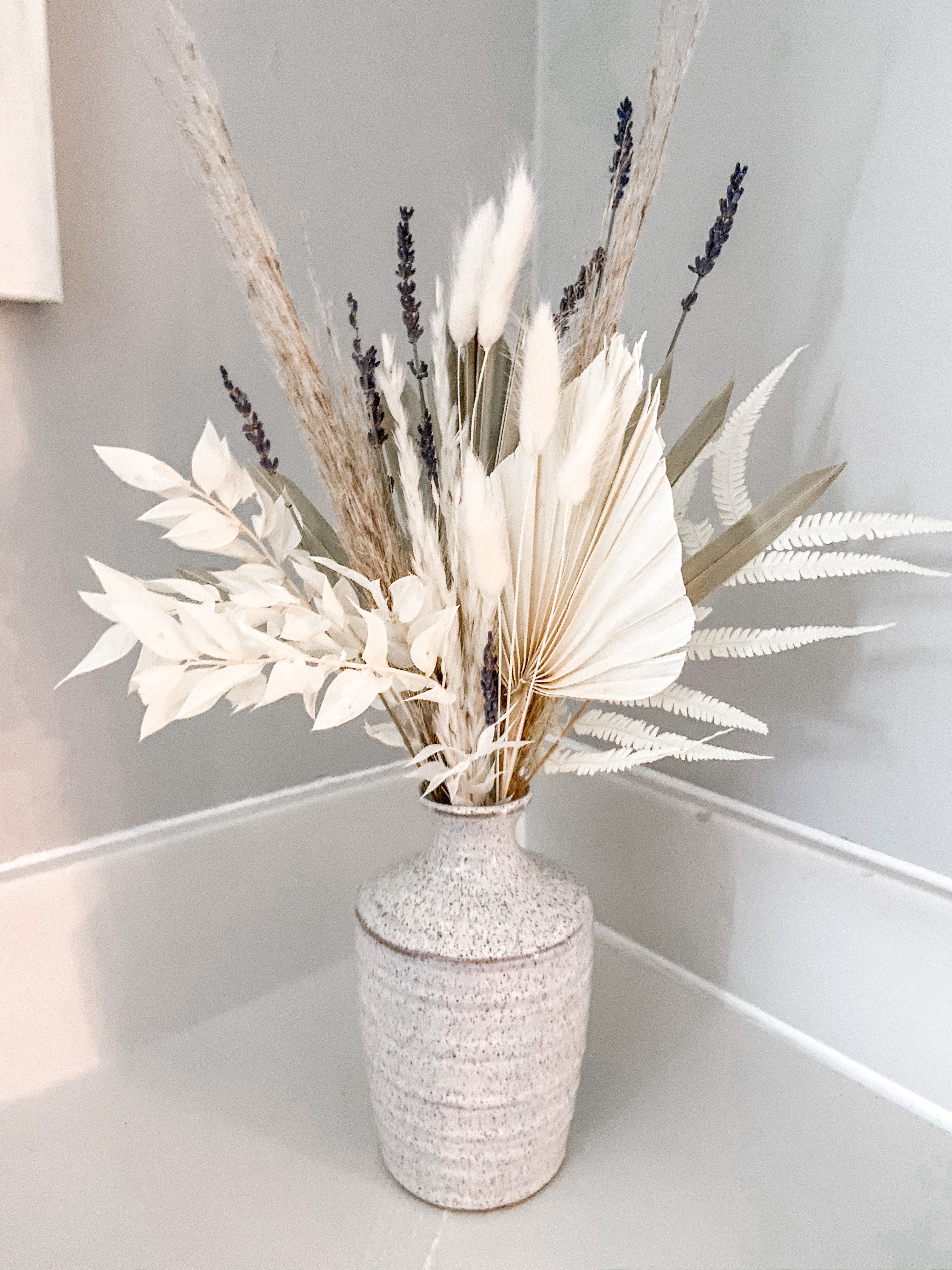 Small Dried Arrangement with Vase